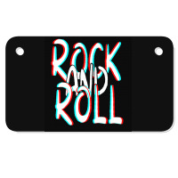 Rock And Roll Motorcycle License Plate | Artistshot