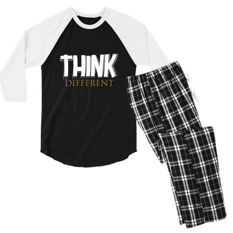 Think Different Men's 3/4 Sleeve Pajama Set | Artistshot