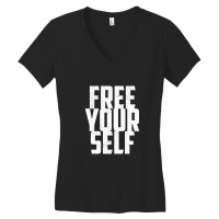 Free Yourself Women's V-neck T-shirt | Artistshot