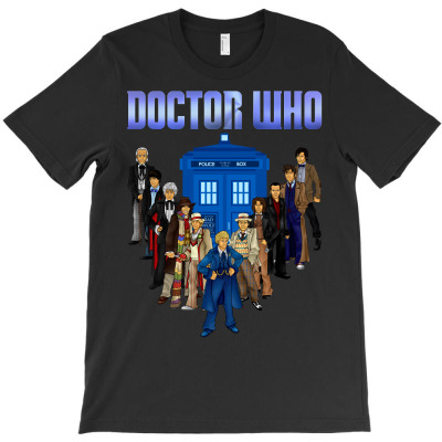 Doctor Who - All The Doctors T-shirt Designed By Gringo