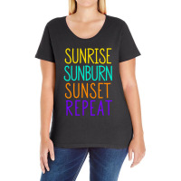 Sunrise Sunburn Sunset Repeat Ladies Curvy T-shirt | Artistshot