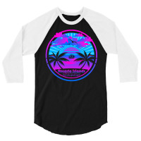 Rosario Islands T  Shirt Rosario Islands Beach Colombia, Palm Trees Su 3/4 Sleeve Shirt | Artistshot