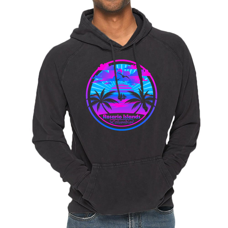 Rosario Islands T  Shirt Rosario Islands Beach Colombia, Palm Trees Su Vintage Hoodie by partyguess | Artistshot