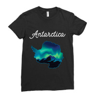 Lights Over Antarctica Ladies Fitted T-shirt | Artistshot