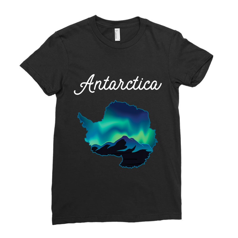 Lights Over Antarctica Ladies Fitted T-Shirt by Hoangduong | Artistshot