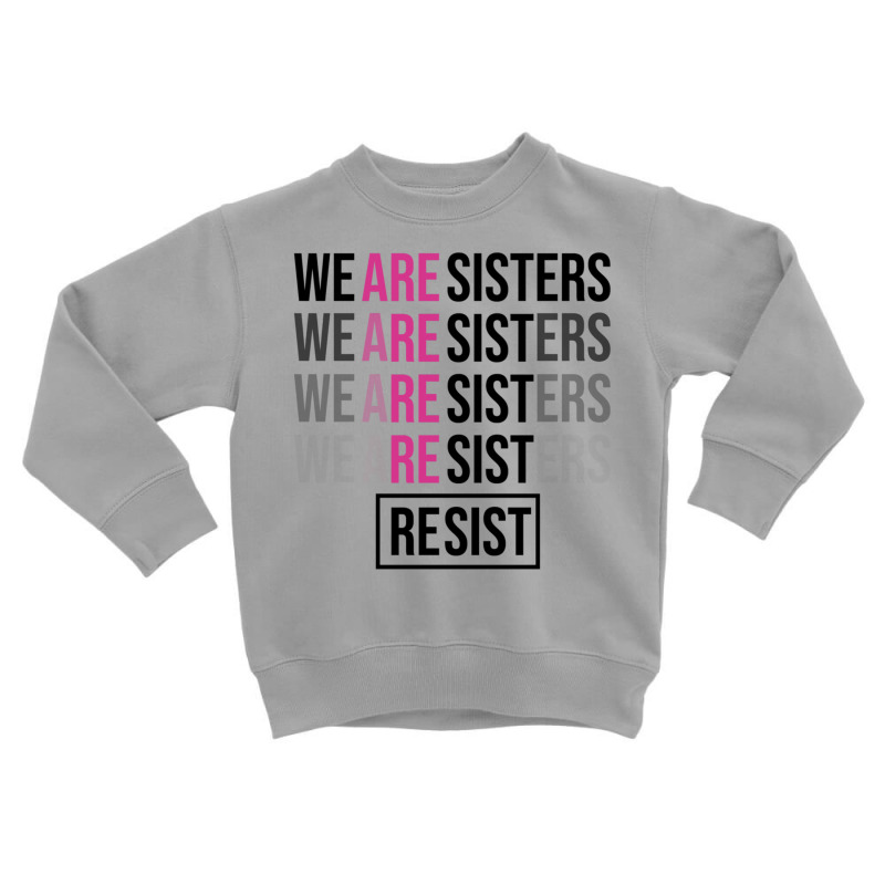 Rainbow Feminine Resist Black Toddler Sweatshirt by juliesolvstrom | Artistshot