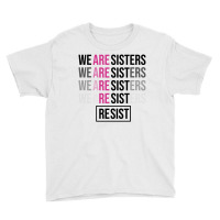 Rainbow Feminine Resist Black Youth Tee | Artistshot