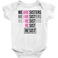 Rainbow Feminine Resist Black Baby Bodysuit | Artistshot