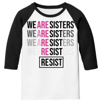 Rainbow Feminine Resist Black Youth 3/4 Sleeve | Artistshot