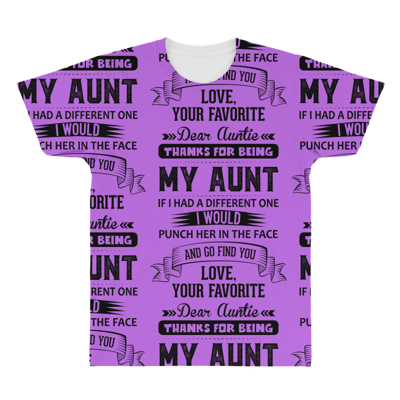 Dear Auntie, Thanks For Being My Aunt All Over Men's T-shirt | Artistshot