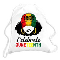 Celebrate Juneteenth 1865 Black Girl Magic Melanin Women T Shirt Drawstring Bags | Artistshot