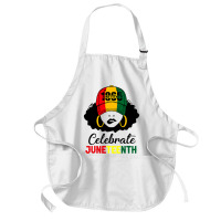 Celebrate Juneteenth 1865 Black Girl Magic Melanin Women T Shirt Medium-length Apron | Artistshot