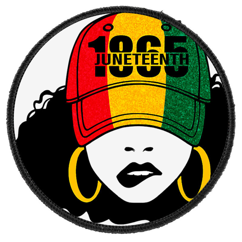 Celebrate Juneteenth 1865 Black Girl Magic Melanin Women T Shirt Round Patch | Artistshot