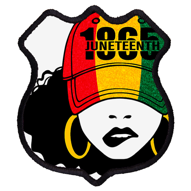 Celebrate Juneteenth 1865 Black Girl Magic Melanin Women T Shirt Shield Patch | Artistshot