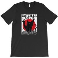 Vintage Catzilla Japanese Sunset Style T-shirt | Artistshot