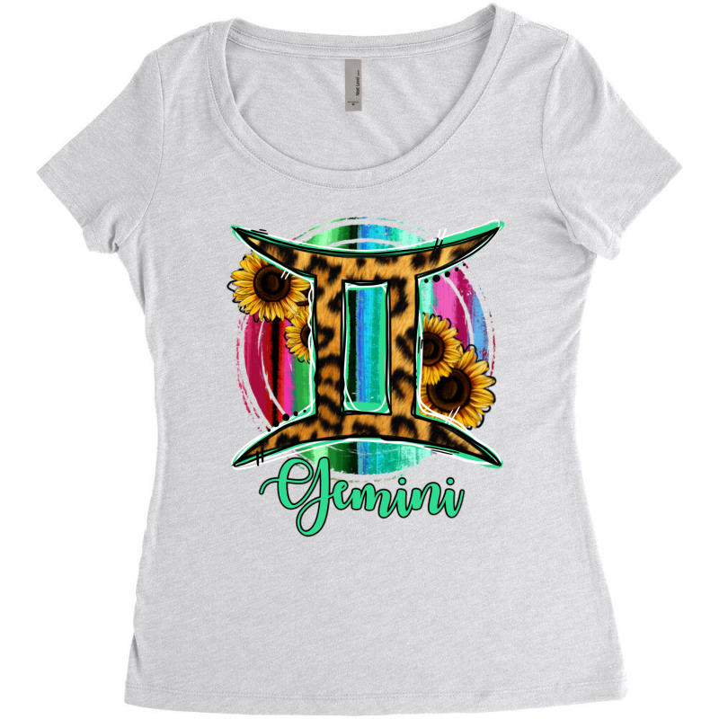 Gemini Women's Triblend Scoop T-shirt by RanaPortraitStore | Artistshot