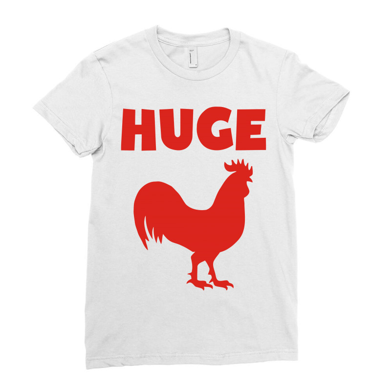 Huge Cock Ladies Fitted T-shirt | Artistshot