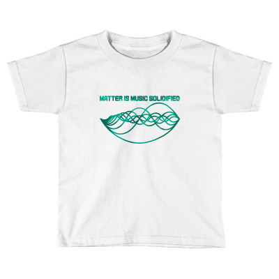Matter Is Music Solidified (turquoise) Essential T Shirt Toddler T-shirt Designed By Blackstars