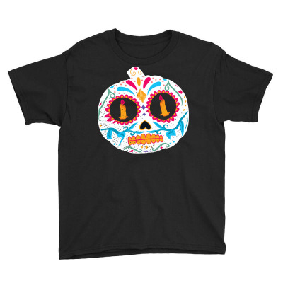 Dia De Los Muertos Tee Halloween Funny Day Of The Dead Youth Tee Designed By Rishart