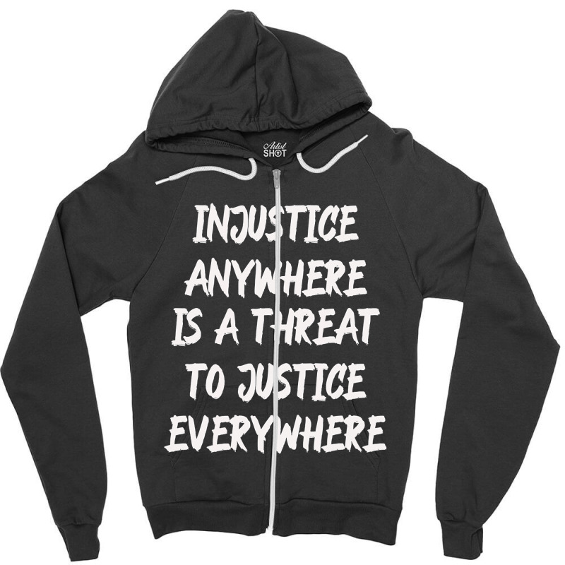 Mlk Quote  Martin Luther King Jr Day  Black History Month Zipper Hoodie by Hoangduong | Artistshot