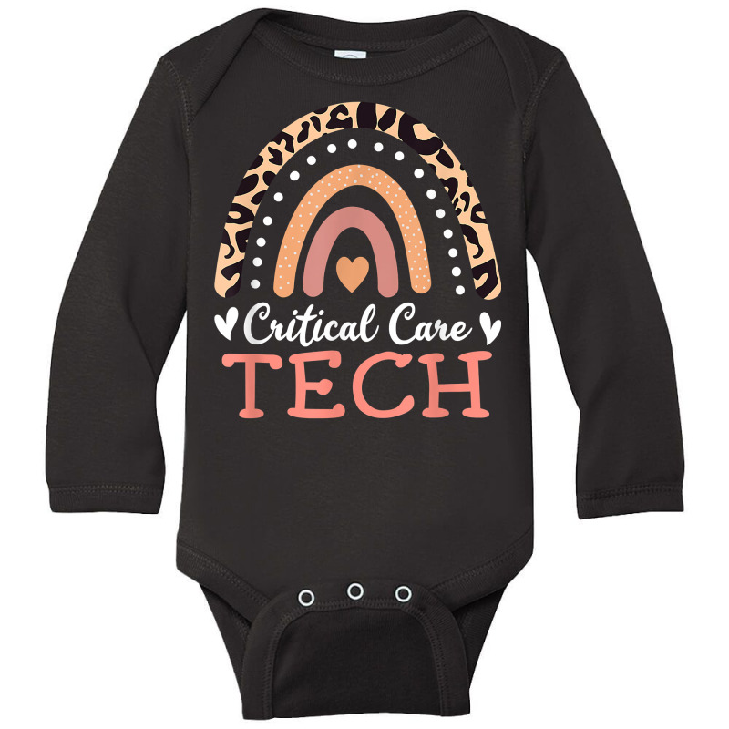 Critical Care Tech Rainbow Emt Emergency Medical Technician T Shirt Long Sleeve Baby Bodysuit | Artistshot