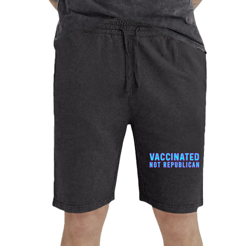 Vaccinated Not Republican  T Shirt Vintage Short by lyheranea | Artistshot