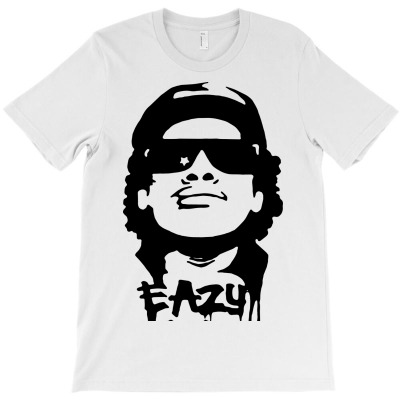 Custom Eazy E Nwa White Airbrush Stencil T Shirt Hip Hop Graffiti Tee ...