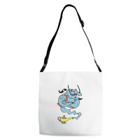 Alaaddin's Magic Lamp Blue Genie Adjustable Strap Totes | Artistshot