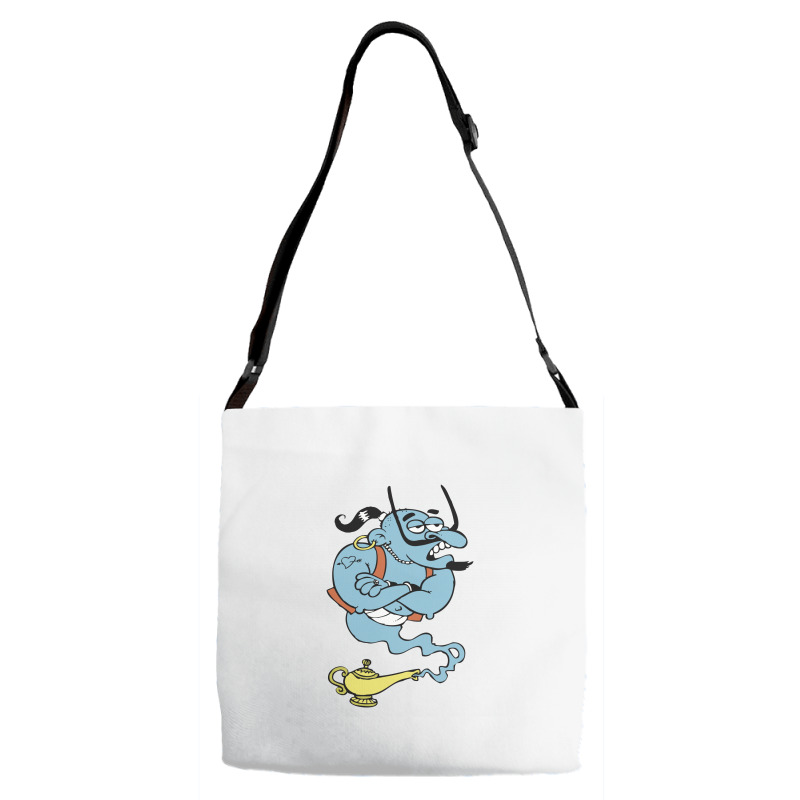 Alaaddin's Magic Lamp Blue Genie Adjustable Strap Totes | Artistshot