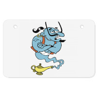 Alaaddin's Magic Lamp Blue Genie Atv License Plate | Artistshot