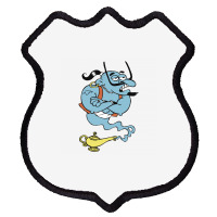 Alaaddin's Magic Lamp Blue Genie Shield Patch | Artistshot