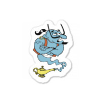 Alaaddin's Magic Lamp Blue Genie Sticker | Artistshot