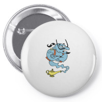 Alaaddin's Magic Lamp Blue Genie Pin-back Button | Artistshot