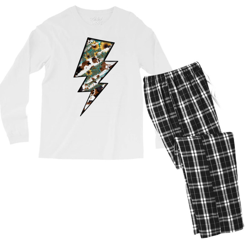 Lightning Bolt Men's Long Sleeve Pajama Set by JahusDesignShop | Artistshot