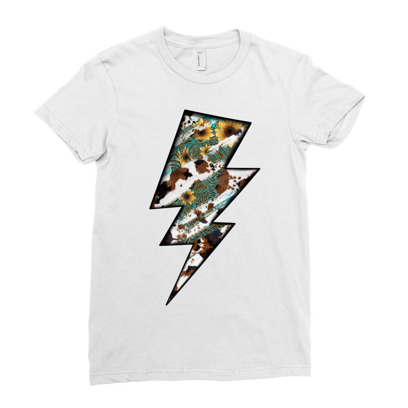 Lightning Bolt Ladies Fitted T-Shirt by JahusDesignShop | Artistshot