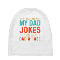 Mens Daddy Shirt. Dad Jokes Dad A Base Database Fathers Day T Shirt Baby Beanies | Artistshot