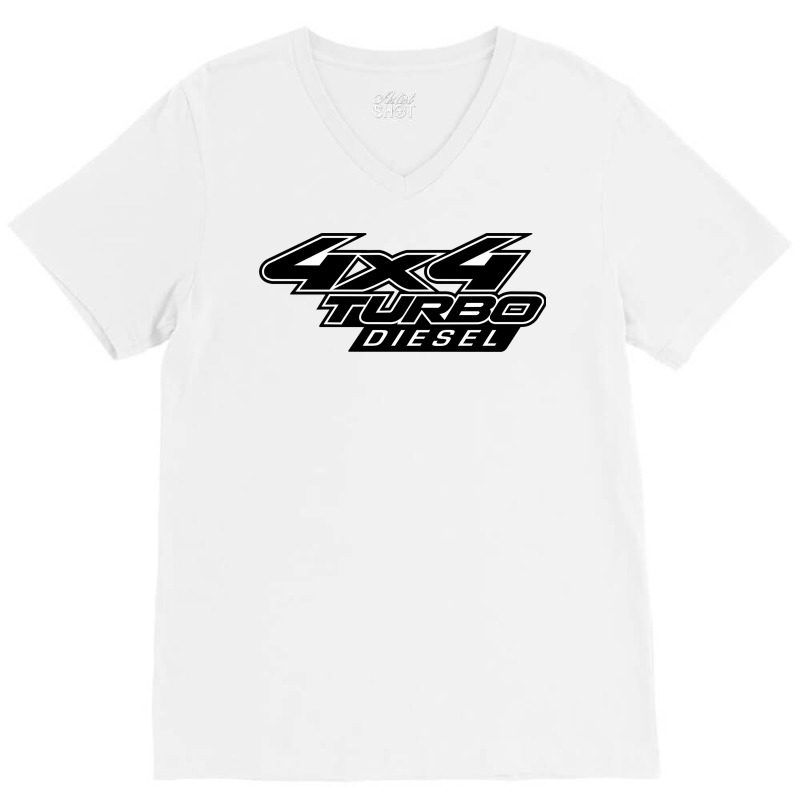 4x4 Turbo Diesel V-Neck Tee by fletcher | Artistshot