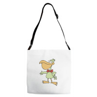 Cartoon Pelican With Red Bow Tie 01 Adjustable Strap Totes | Artistshot