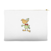 Cartoon Pelican With Red Bow Tie 01 Accessory Pouches | Artistshot