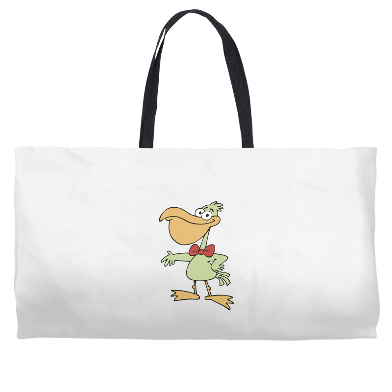 Cartoon Pelican With Red Bow Tie 01 Weekender Totes | Artistshot