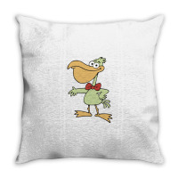 Cartoon Pelican With Red Bow Tie 01 Throw Pillow | Artistshot