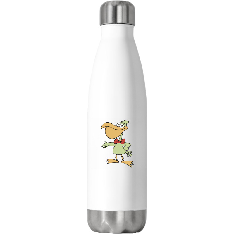 Cartoon Pelican With Red Bow Tie 01 Stainless Steel Water Bottle | Artistshot