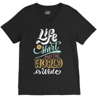 Life & World V-neck Tee | Artistshot