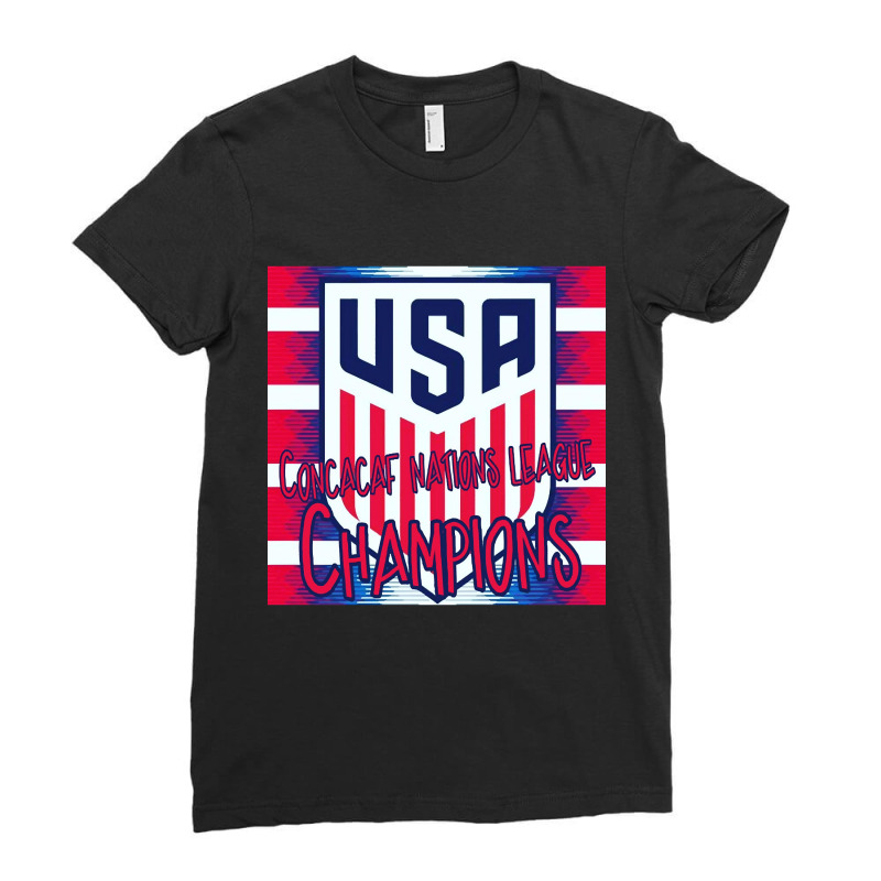 Usmnt Champions T Shirt Ladies Fitted T-Shirt by new121 | Artistshot