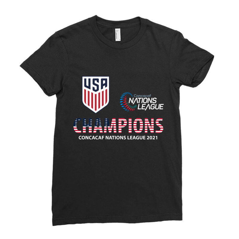 Usa Champion Concacaf Nations League 2021 Ladies Fitted T-Shirt by nhan0105 | Artistshot