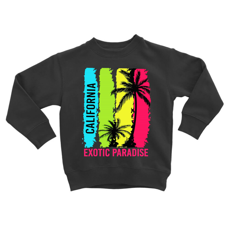 California Paradise Toddler Sweatshirt by William Art | Artistshot