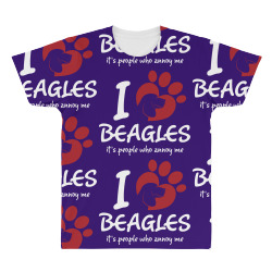 I Love Beagles Its People Who Annoy Me All Over Men's T-shirt | Artistshot
