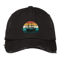 Cool Sunset Sailing Boat Vintage Cap | Artistshot