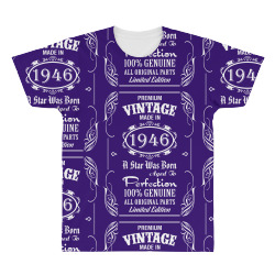 Premium Vintage Made In 1946 All Over Men's T-shirt | Artistshot