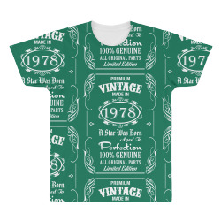 Premium Vintage Made In 1978 All Over Men's T-shirt | Artistshot
